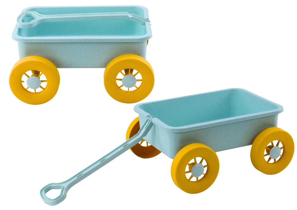 Lean Toys Smėlio vežimėlis pasteliniu turkio atspalviu