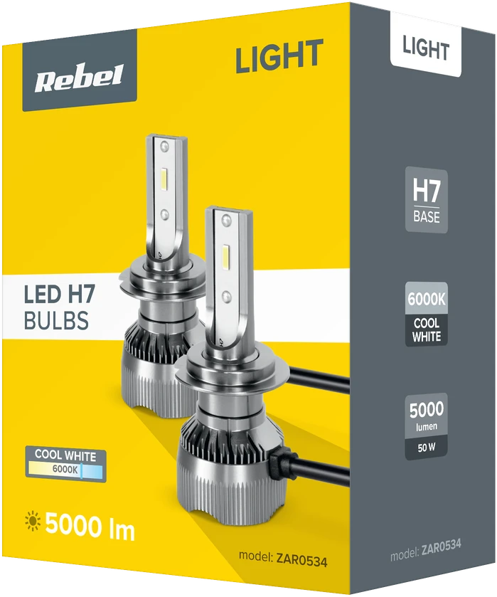 LED automobilio lempa Rebel - H7