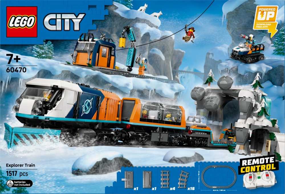LEGO® Klocki Miesto blokai Arkties tyrinėtojų poliarinis ekspresas 60470