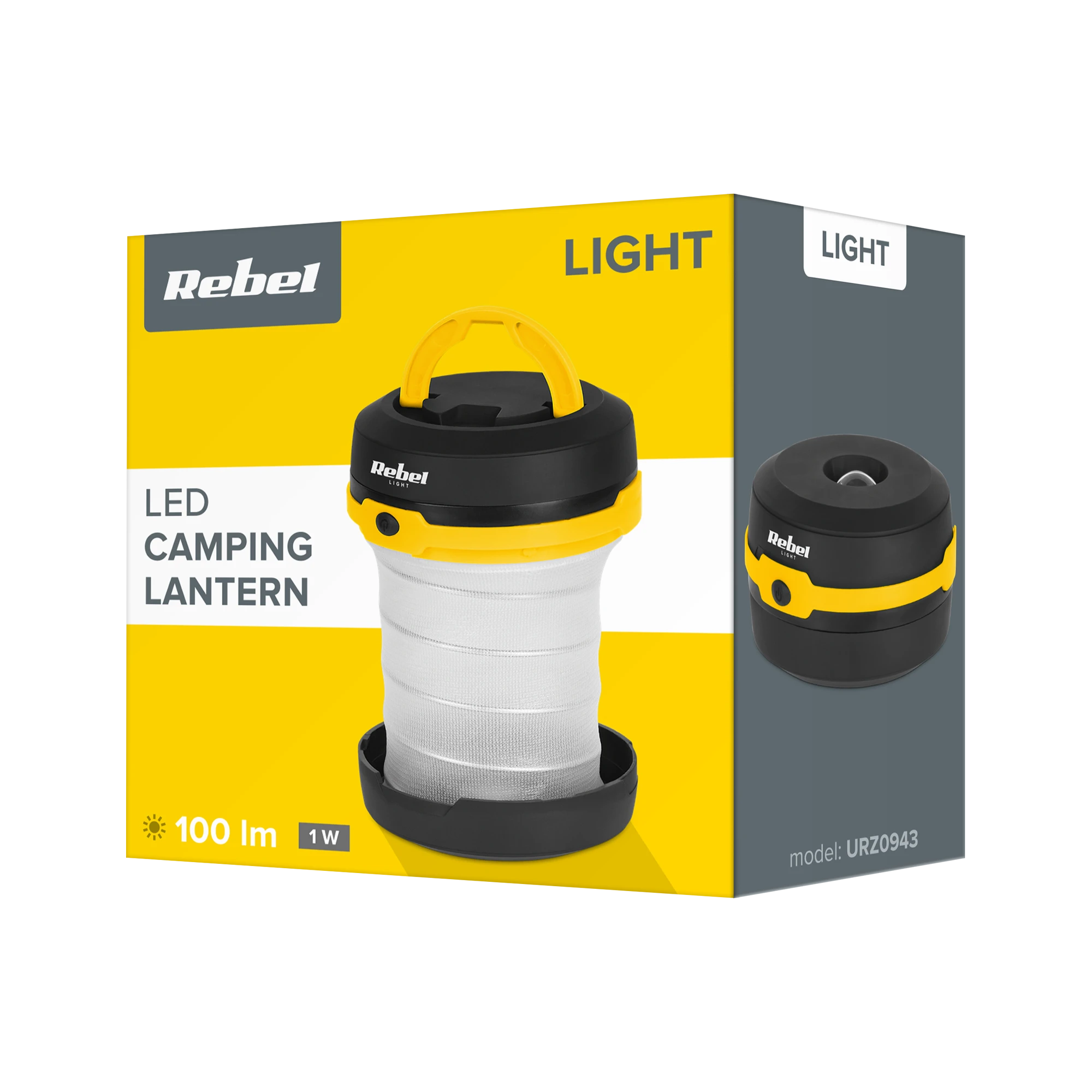 Rebel LED stovyklavimo lempa