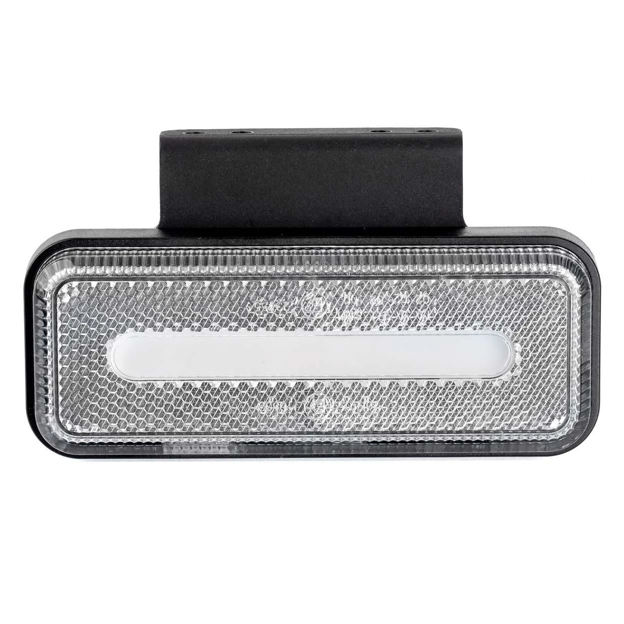 Gabaritinis LED žibintas AMiO OM-02-W, stačiakampis, baltas