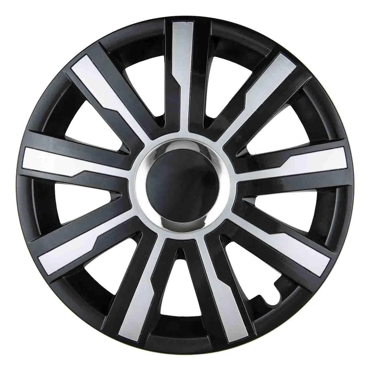 Leoplast Ratų gaubtas 1 vnt. Mirage, juodas ir sidabrinis 16"
