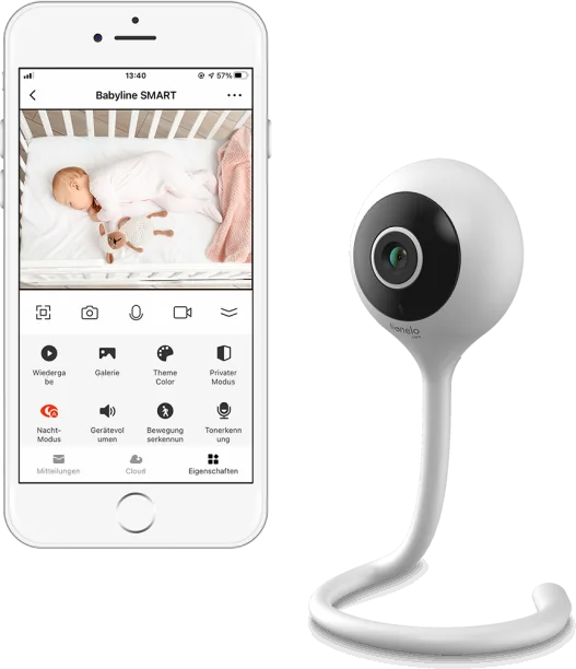 Lionelo Mobili auklė su kamera, Babyline smart