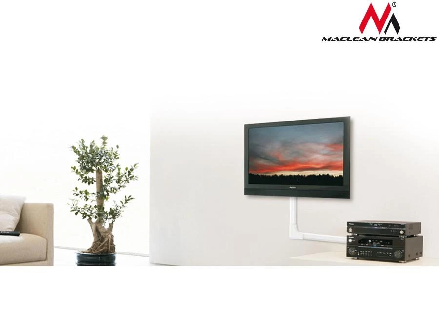 MACLEAN MC-697 W Maclean MC-697 W Dangtelio juostos kabelis Kampinis 127x127x21,5mm plastikas Sistema