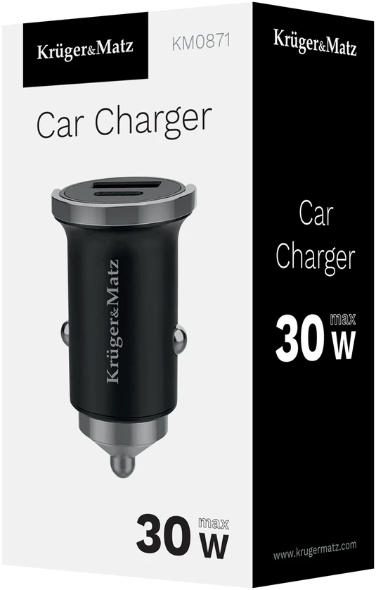 30 W automobilinis įkroviklis Kruger & Matz