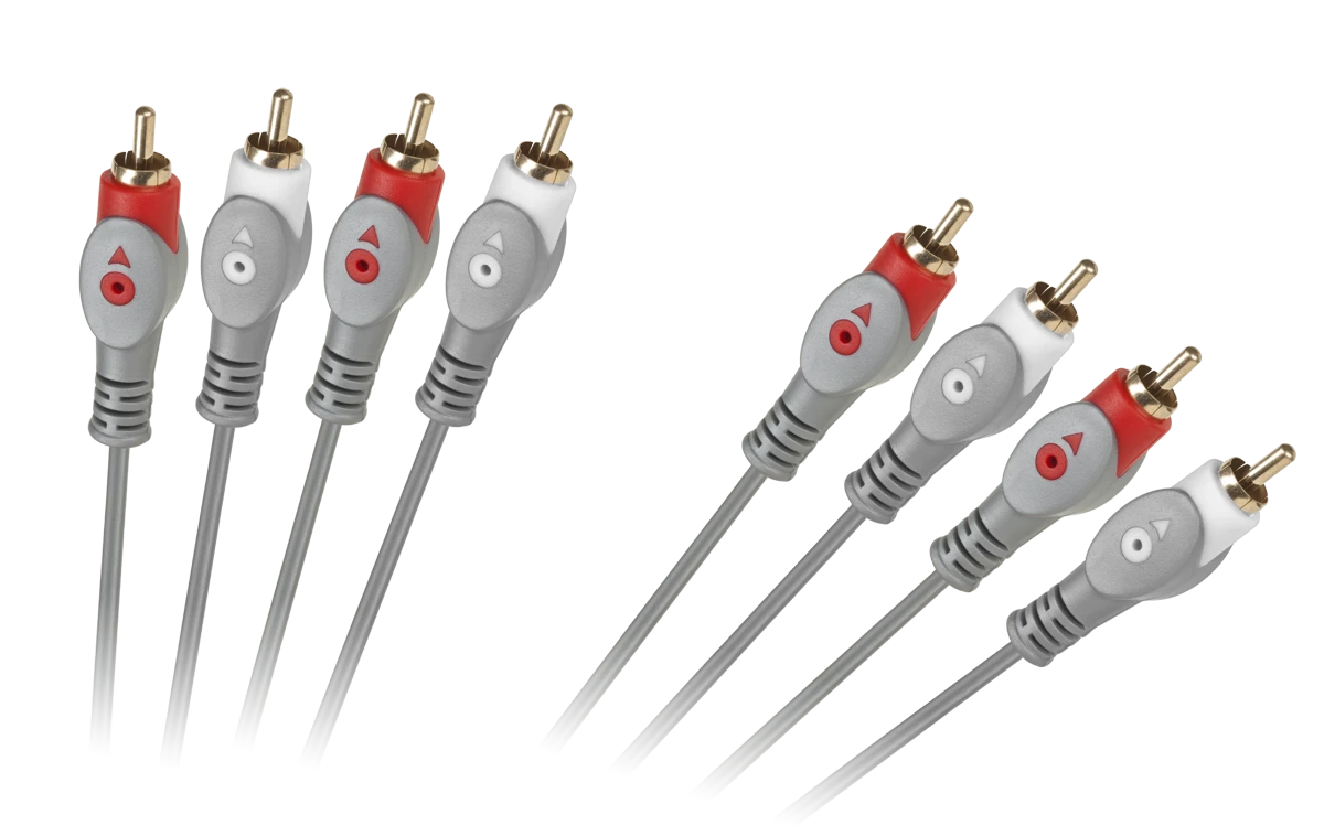 4RCA-4RCA kabelio jungtys su spalvota žymėjimo sistema