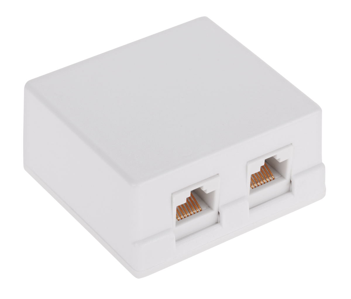 LP Oem 2x RJ45 interneto lizdas - baltas