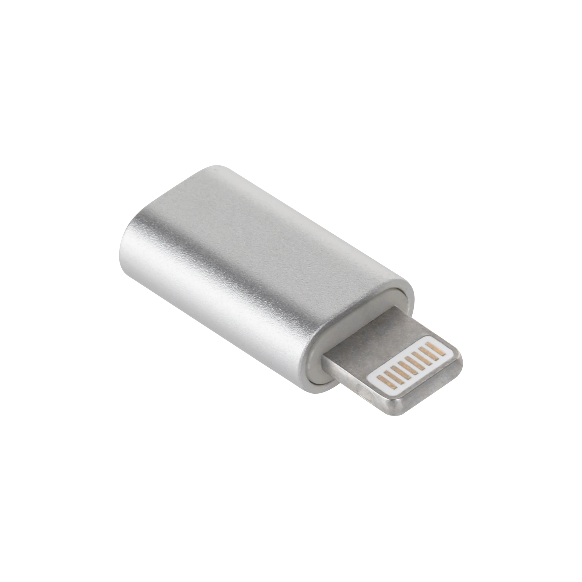 Micro USB į Lightning adapteris, sidabrinis