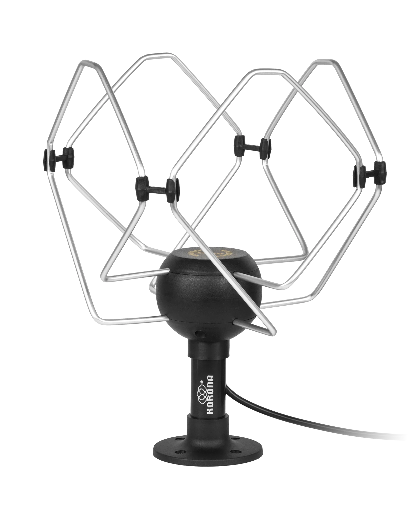 KORONA Mobil 12V antena su metaliniu rėmu