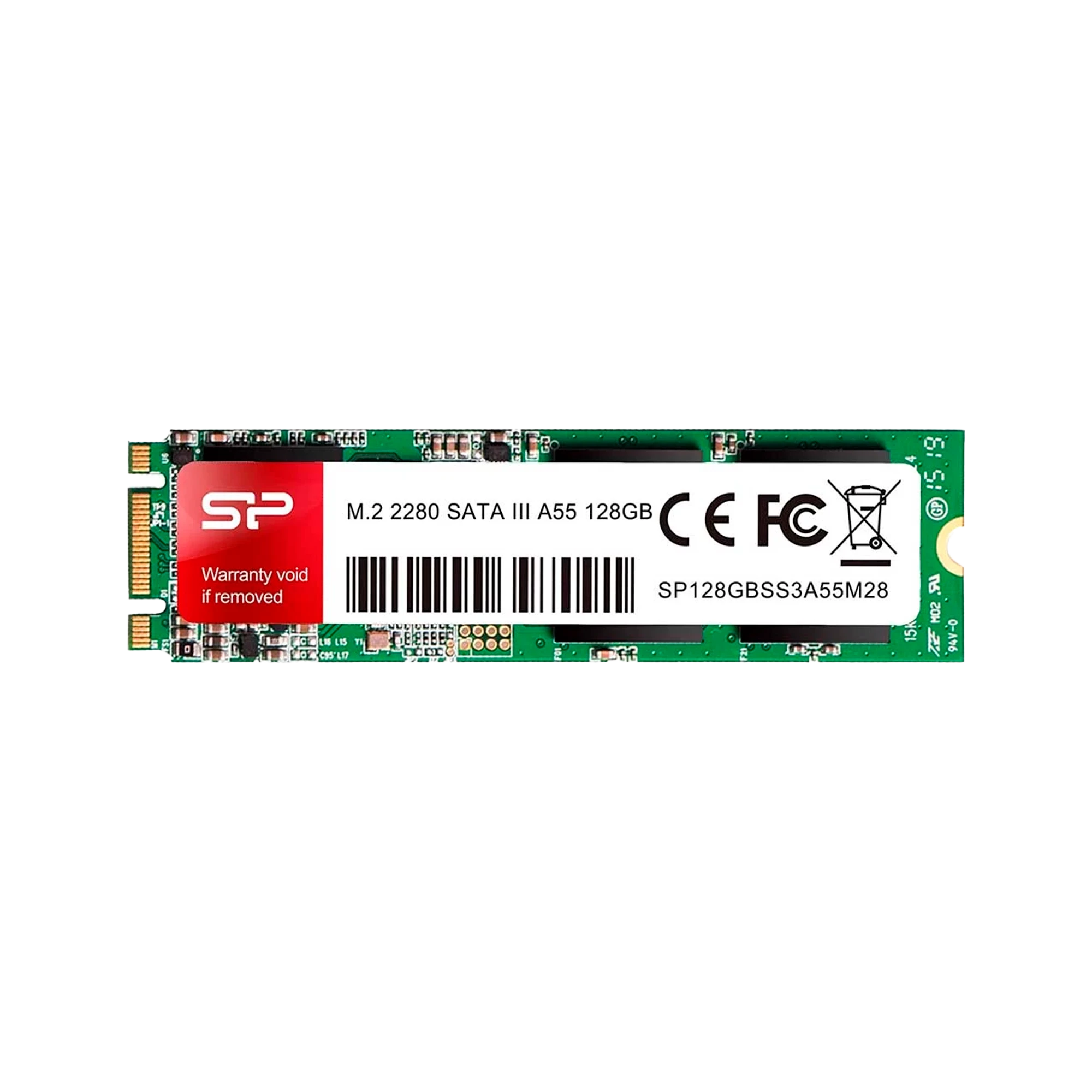 Silicon Power | A55 | 128 GB | Solid-state drive sąsaja M.2 SATA | Skaitymo greitis 550 MB/s | Rašymo greitis 420 MB/s