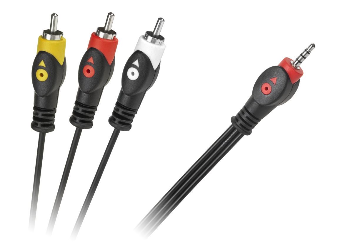 Oem Kabelis 3xRCA - AUX 3.5mm 3m