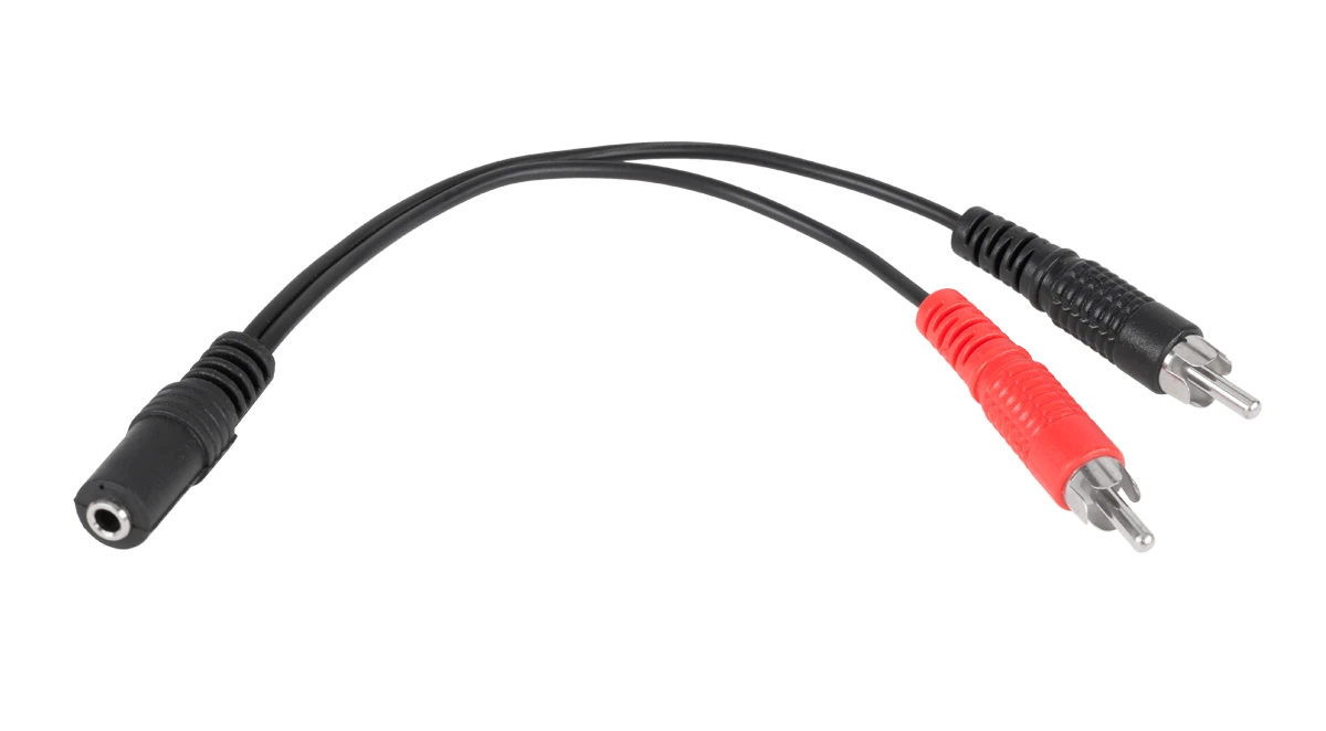 2xRCA į AUX 3,5 mm adapteris-kabelis