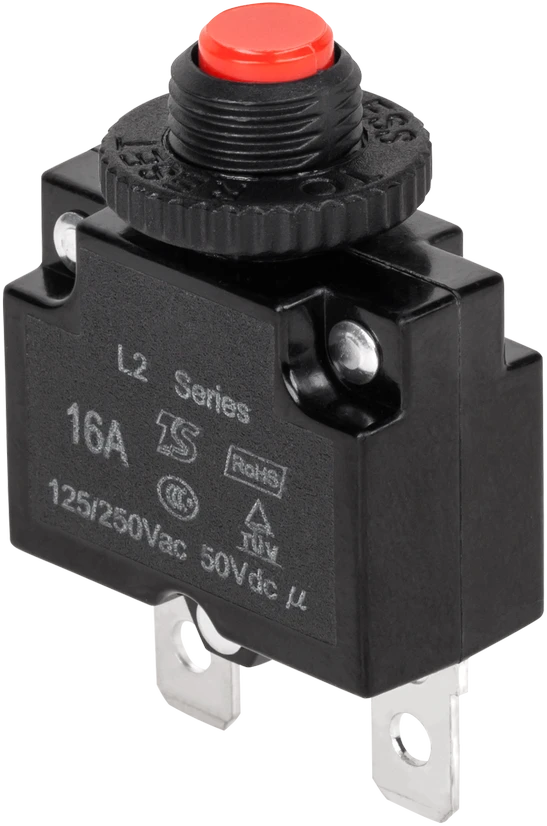 Automatinis 16A saugiklis su red atstatymo mygtuku