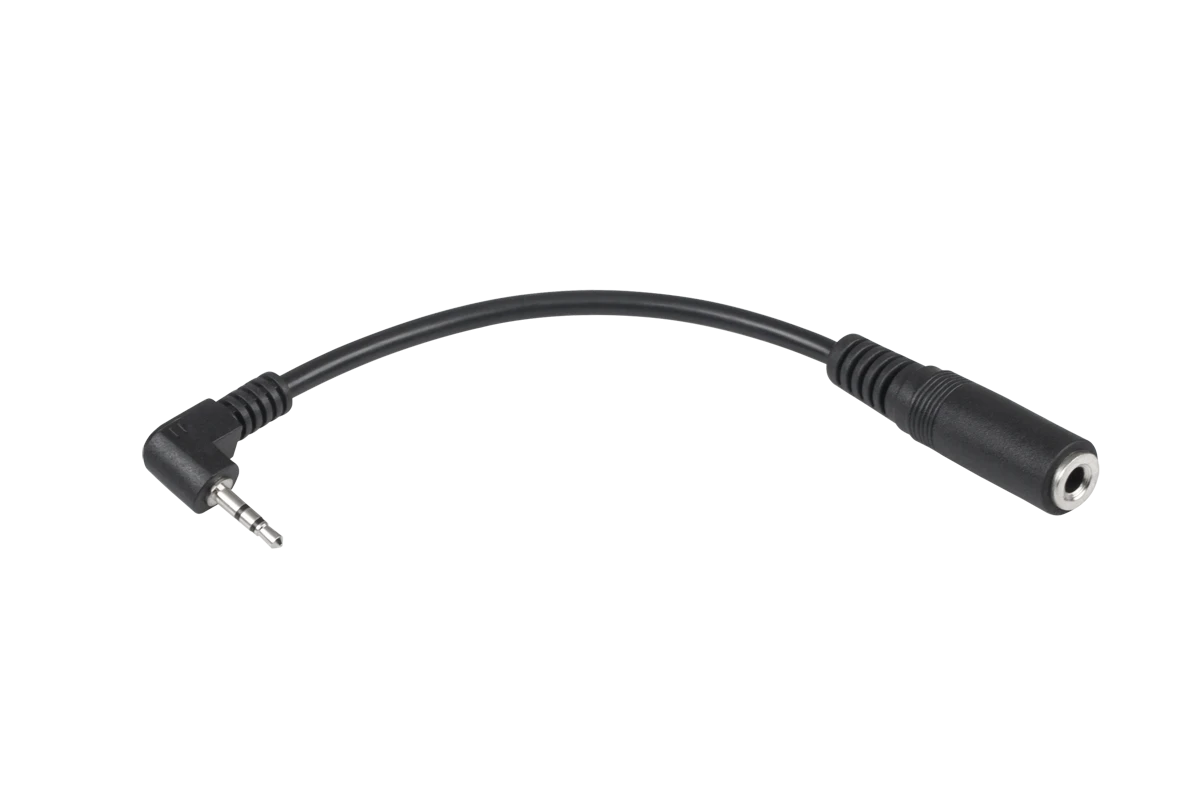 Garso adapteris 2.5mm kampinis į 3.5mm