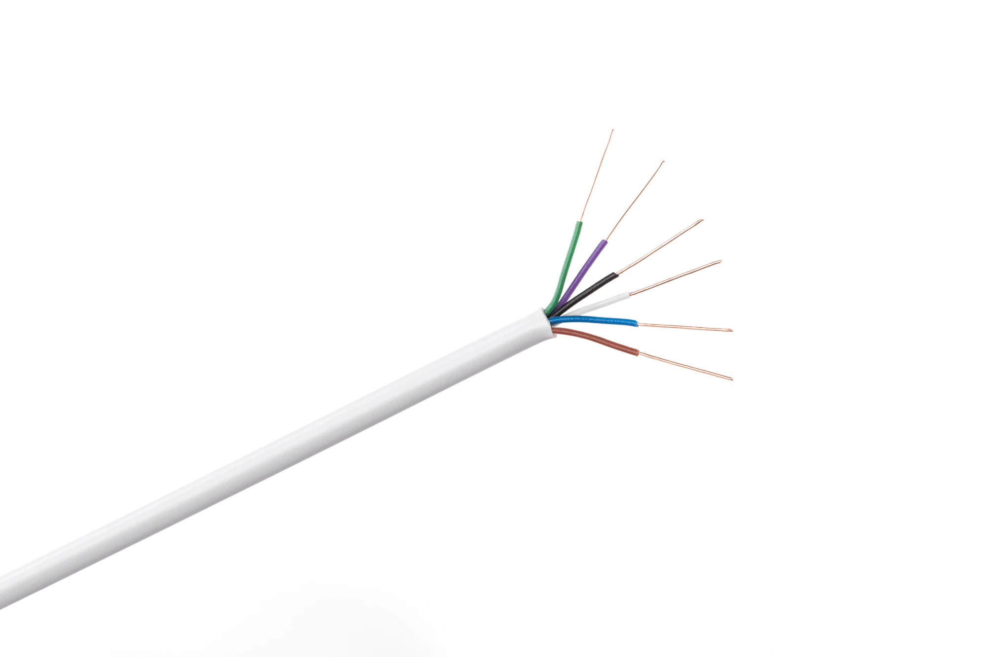 5526# Oem Signalizacijos kabelis YDTY 6-branduolių 0.5mm - baltas - 100m