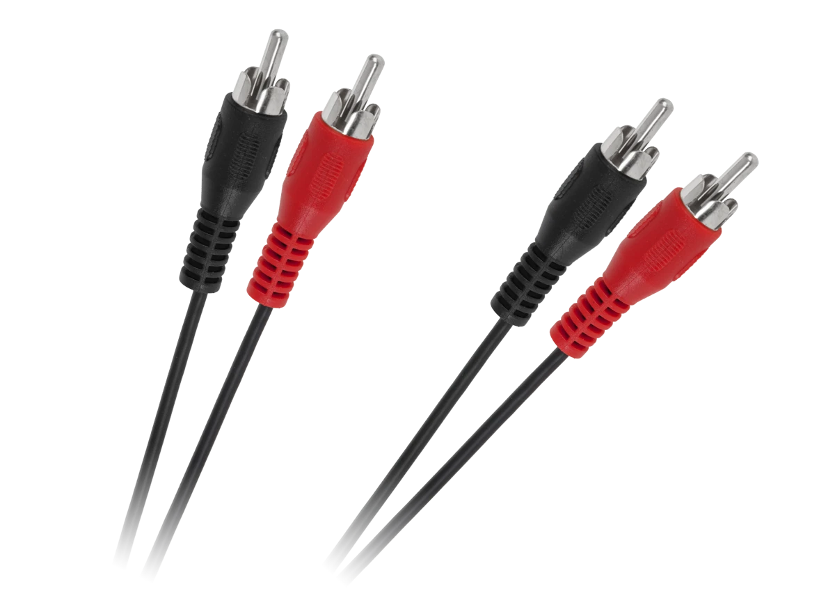 RCA 2x2 audio kabelių jungtys