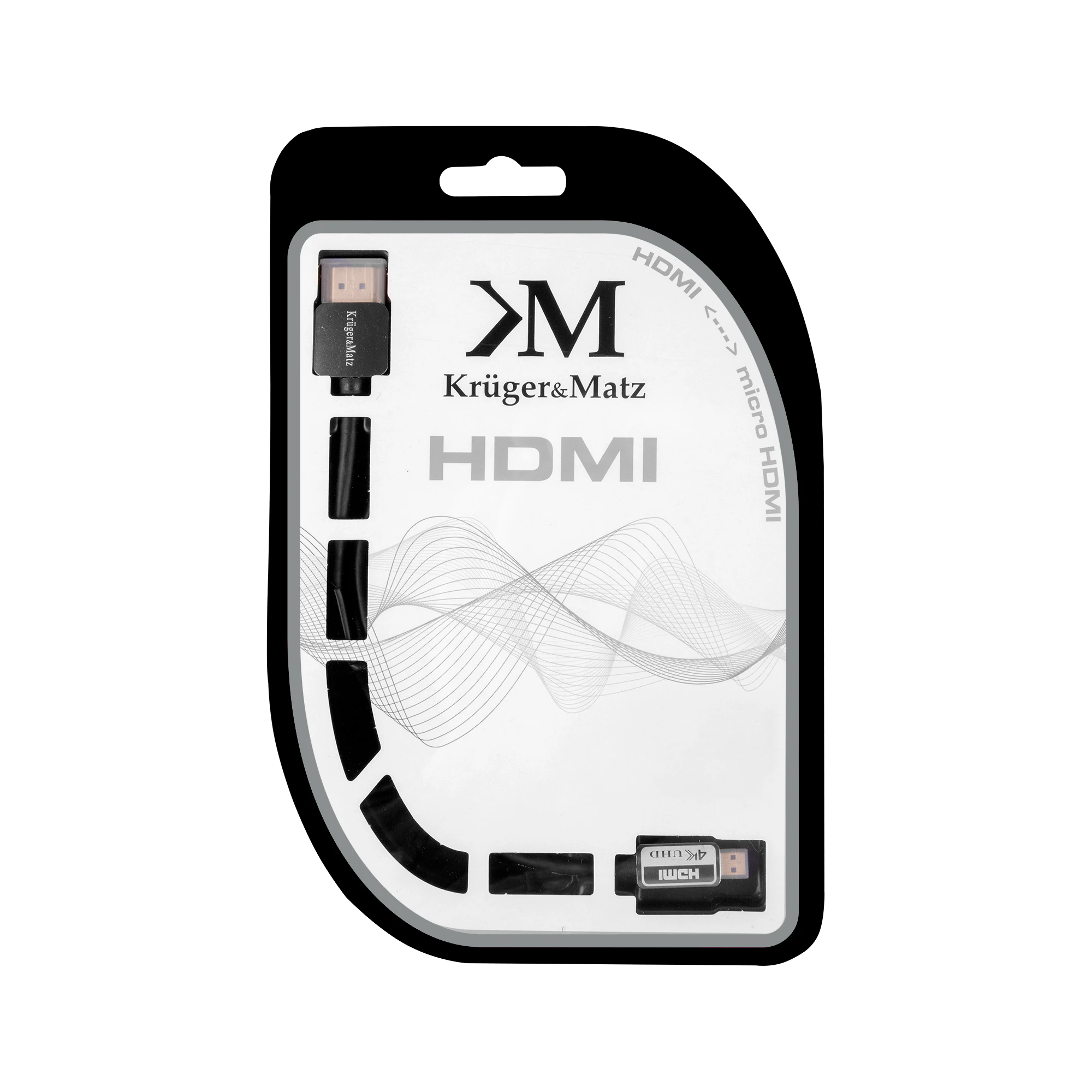 Kruger & Matz MicroHDMI - HDMI kabelis 1.8m