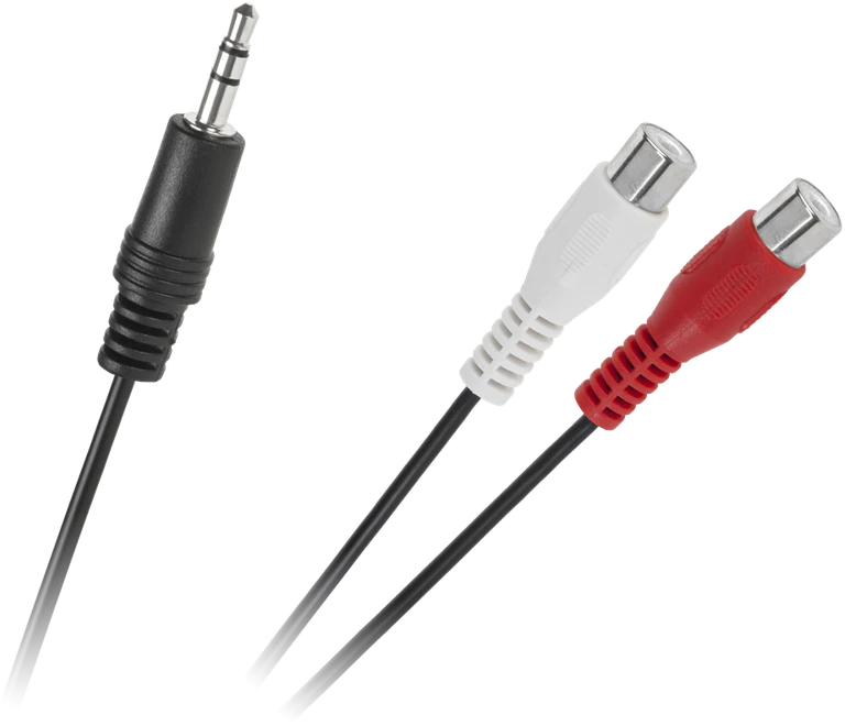 LP Oem Kabelis 3.5 AUX - 2xRCA 0.25m