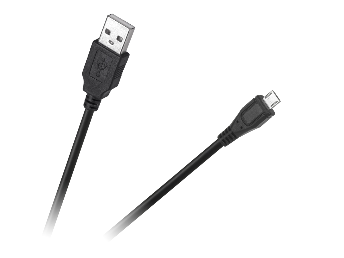 Cabletech Oem USB - micro USB kabelis 1.5m Juodas