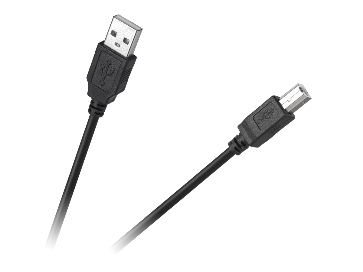Oem Spausdintuvo kabelis USB AB 1.8m - Juodas