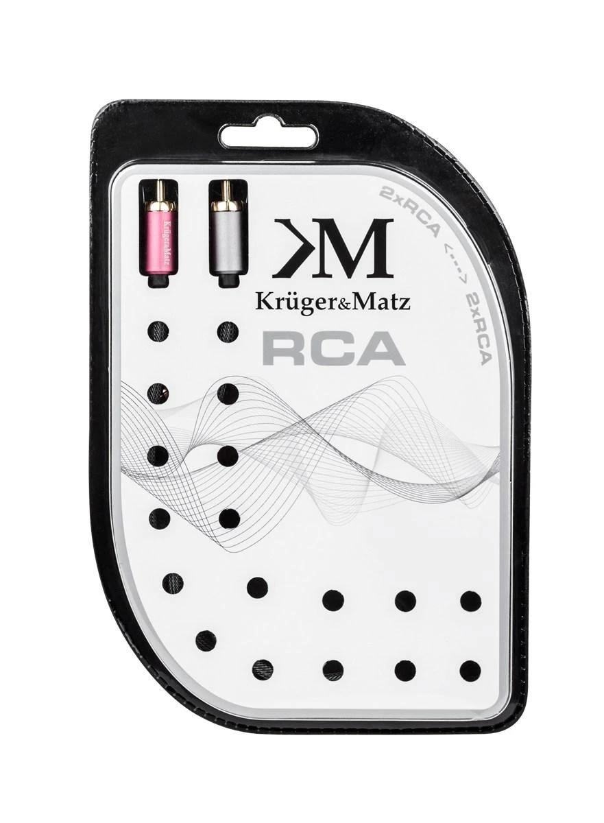 Kruger & Matz 2RCA kabelis pakuotėje