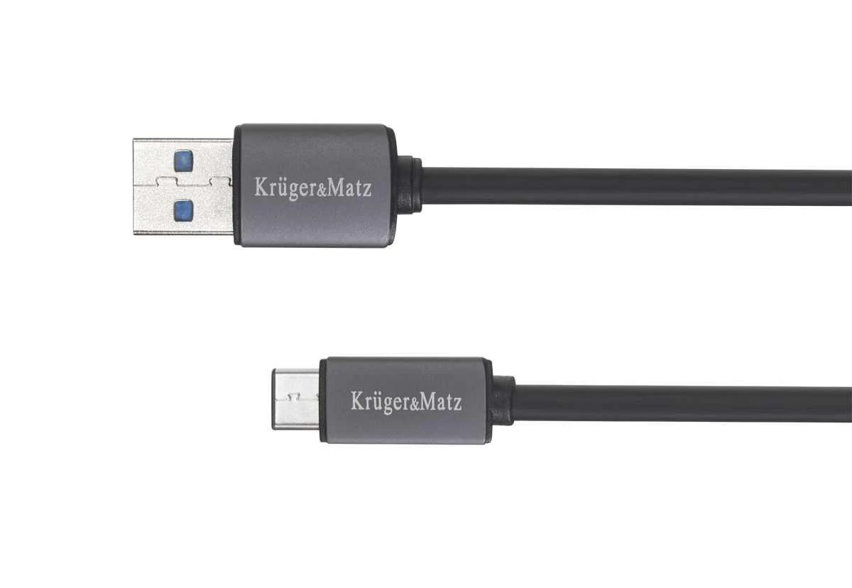 Kruger & Matz USB 3.0 - USB-C kabelis 0.5m