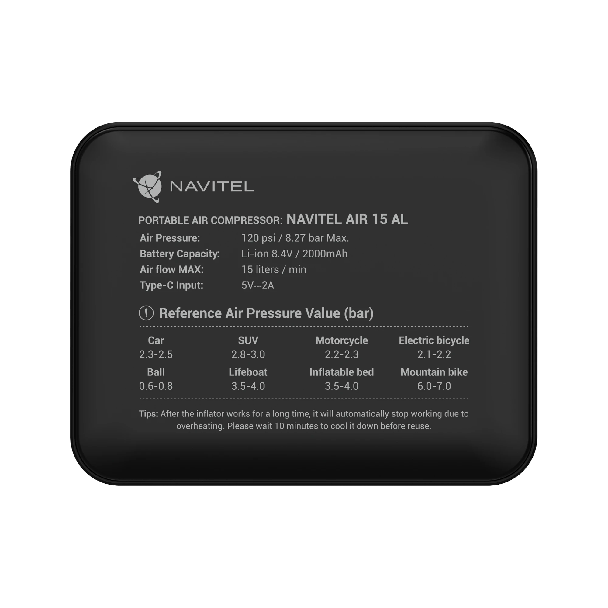 Oro kompresorius NAVITEL AIR15AL