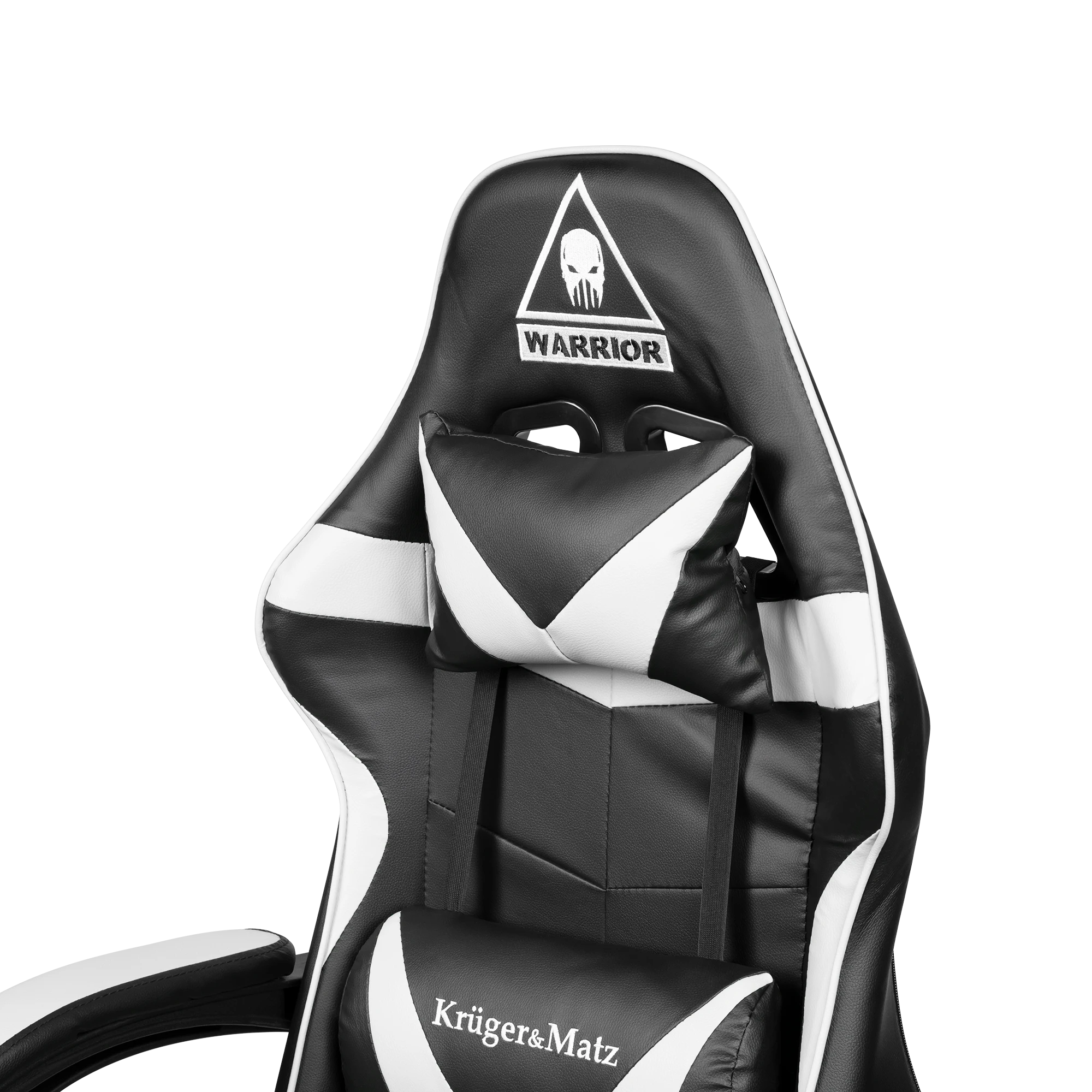 Kruger & Matz GX-150 žaidimų kėdė Juodos ir baltos spalvos