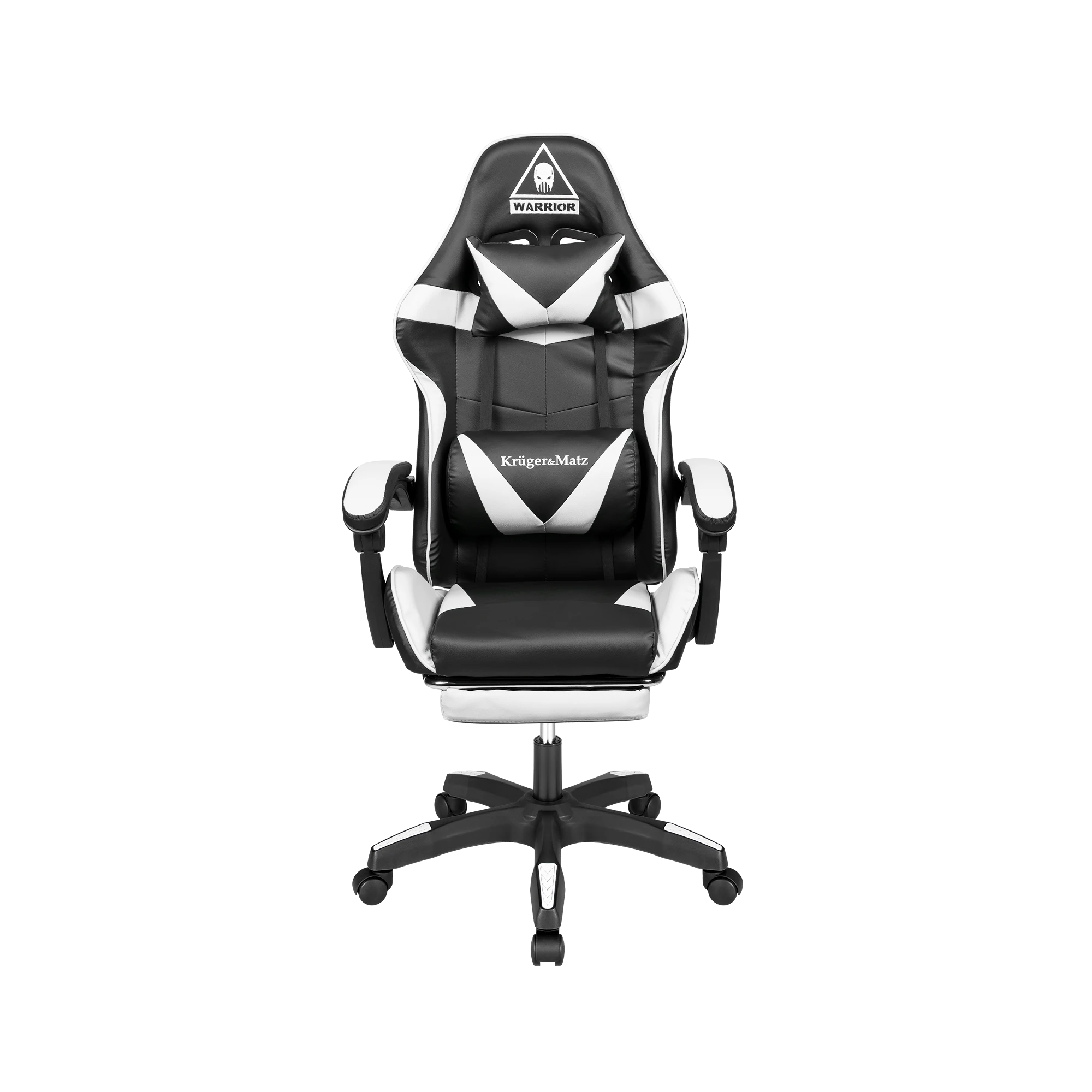 Kruger & Matz GX-150 žaidimų kėdė Juodos ir baltos spalvos