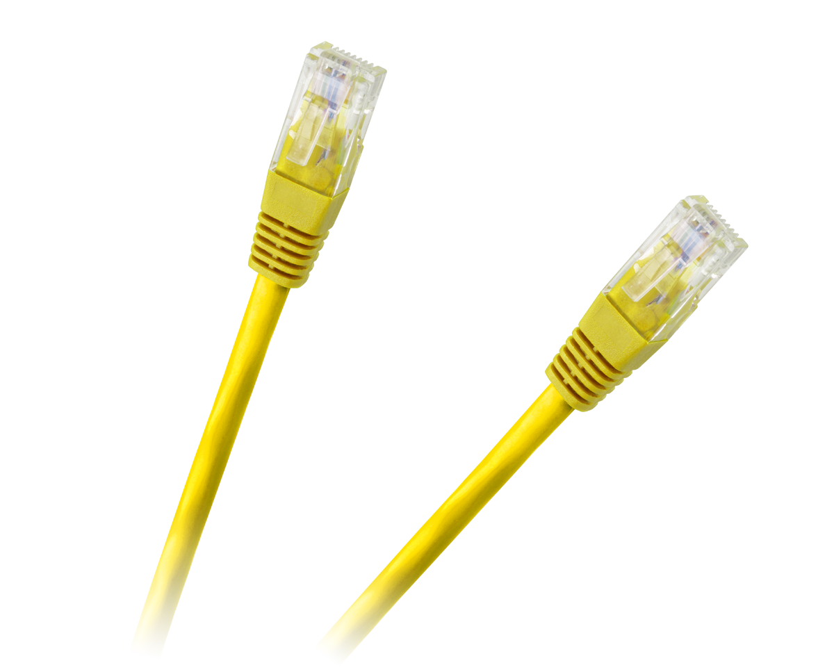 LP Oem Patchcord UTP kabelis 8c CCA Cat6e 1m Geltonas