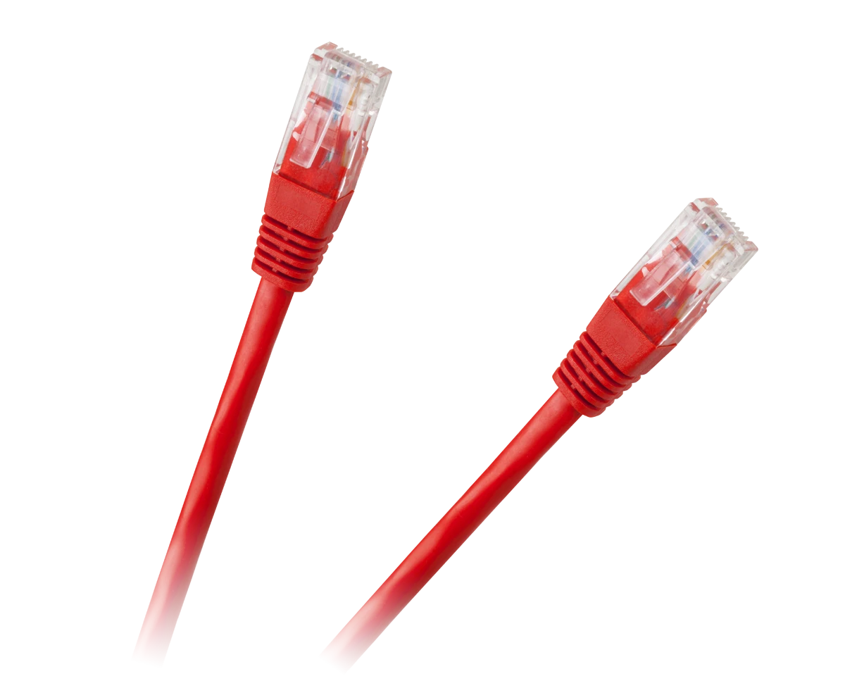 LP Oem Patchcord UTP 8c kabelis CCA 0.5m Raudonas