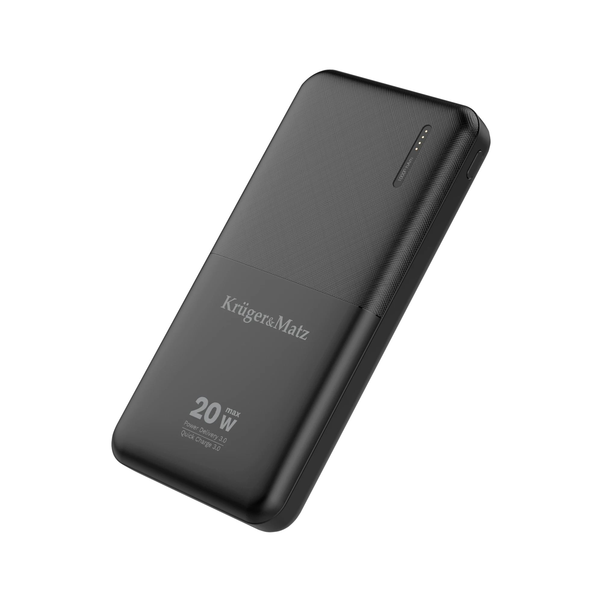 Power Bank Kruger & Matz 10000 mAh Li-pol su QC ir PD funkcijomis