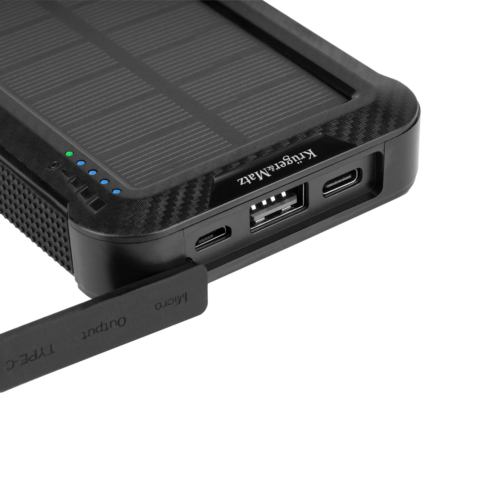 Power Bank Kruger & Matz 10000 mAh Li-pol saulės baterija