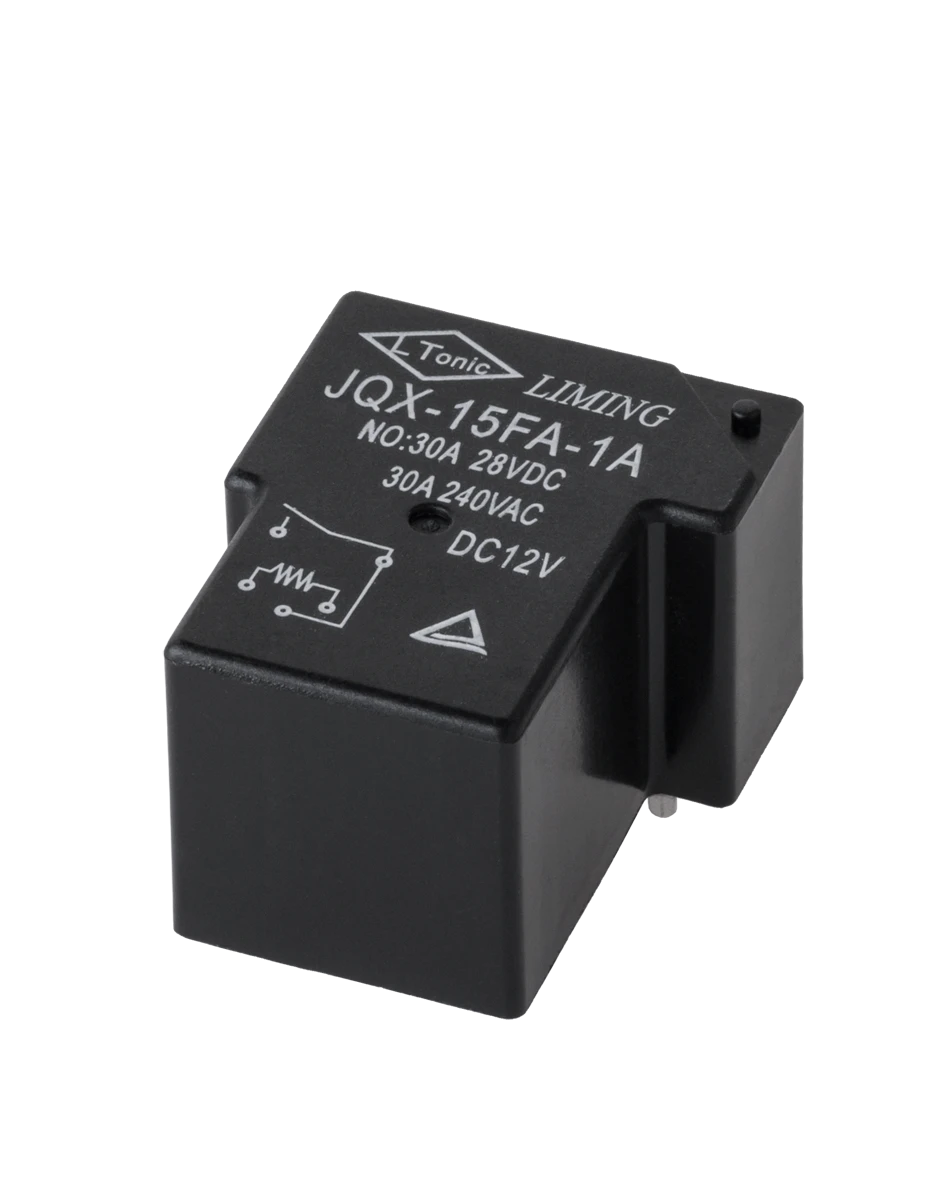 Juoda JQX-15FA-1A 12V 30A relė
