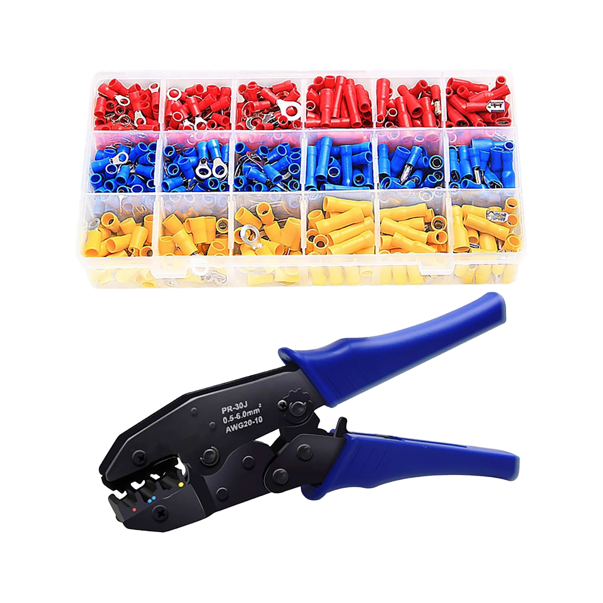 Zestaw Oem Grunto komplektas su izoliuotomis jungtimis 700vnt, E5963