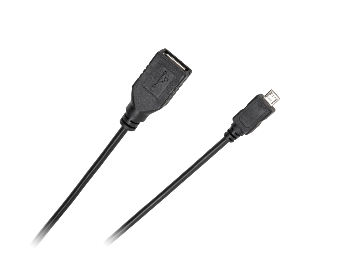Cabletech USB - micro USB laidas 0,2m