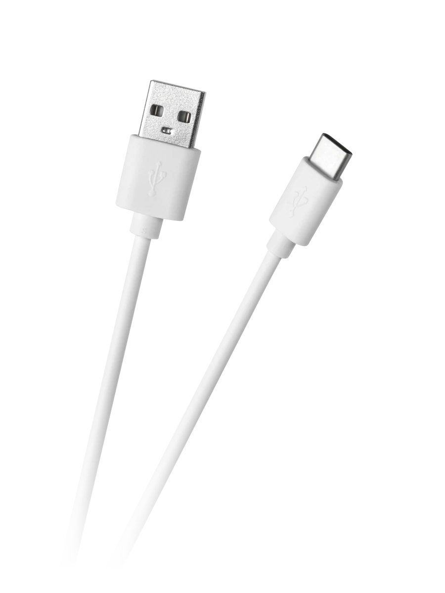 Oem USB - USB C kabelis 1m Baltas