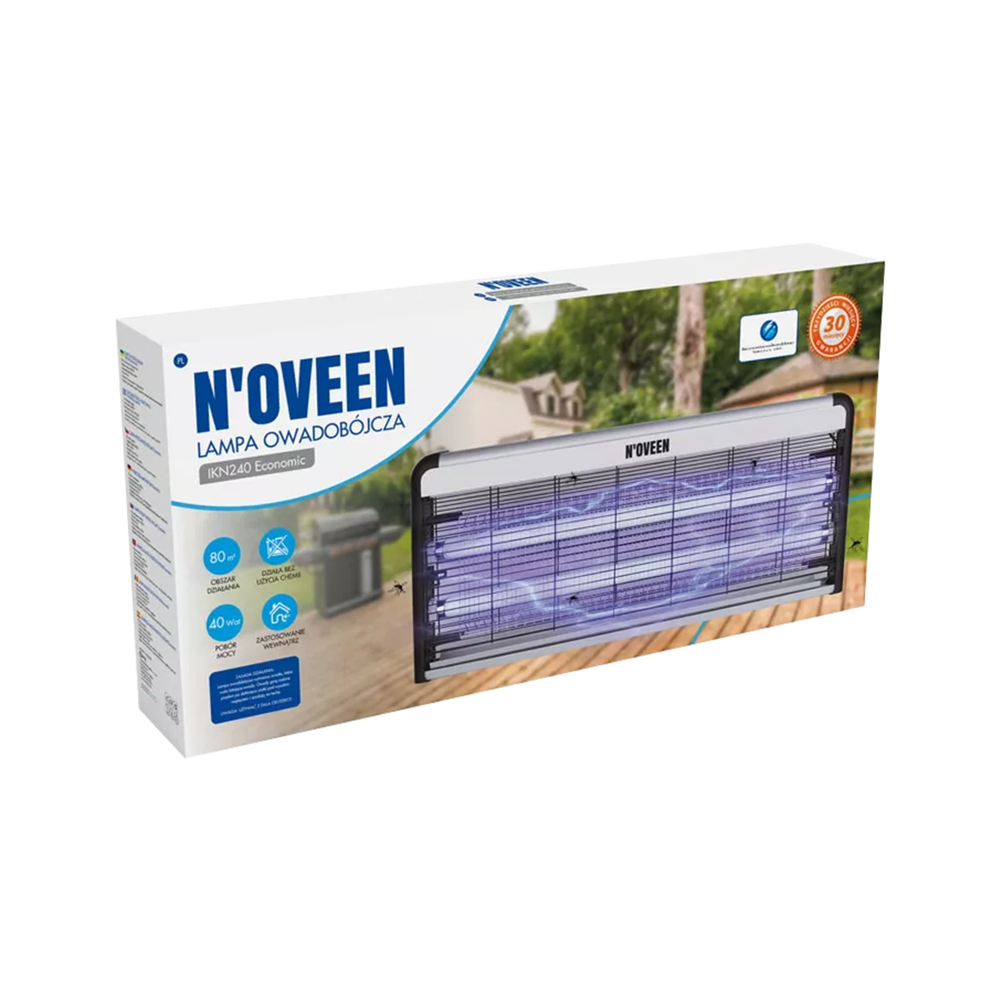 Noveen Vabzdžių naikinimo lempa IKN240 LED Ekonominė 40 W N'OVEEN