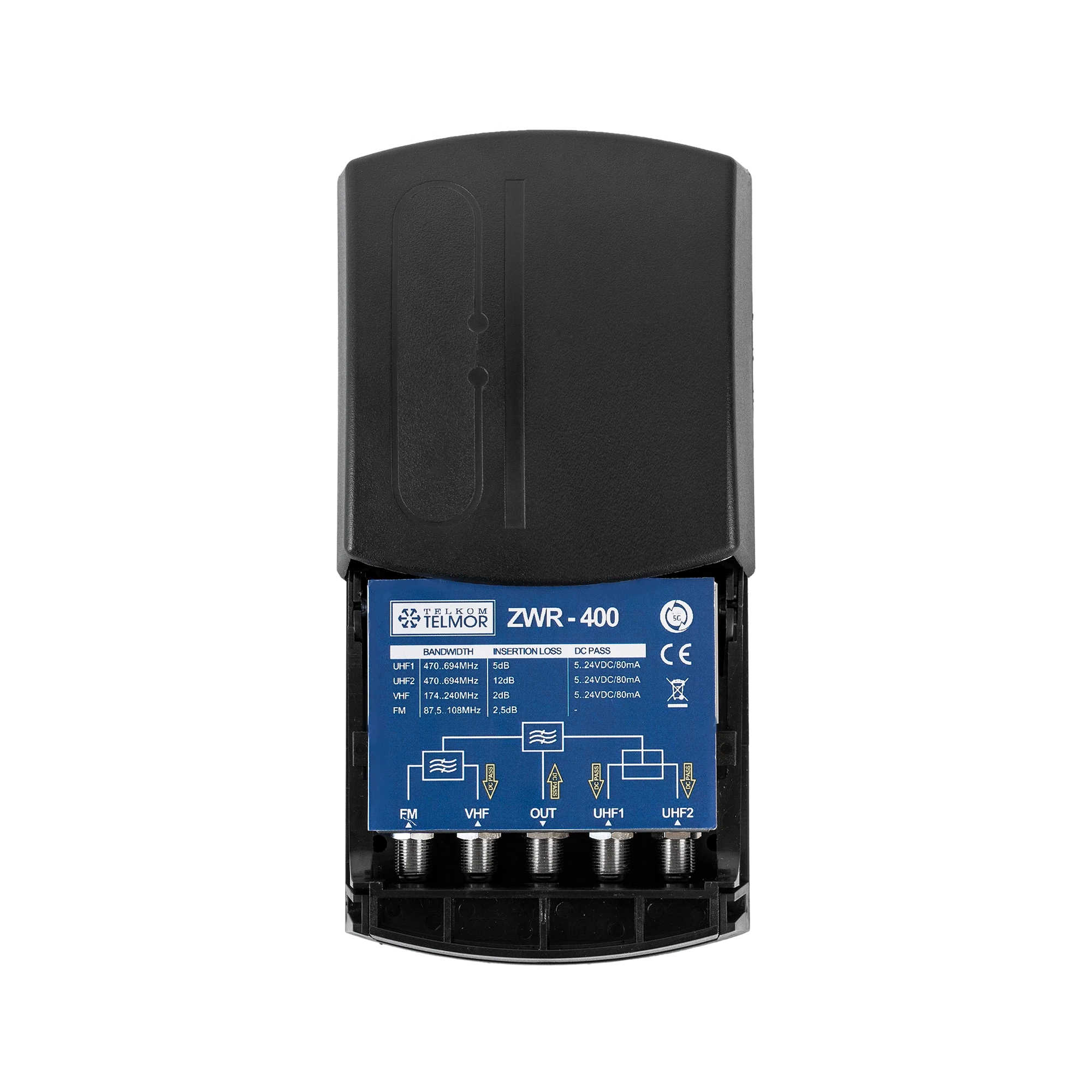 VHF/UHF ZWR-400 Diplexer Telkom Telmor