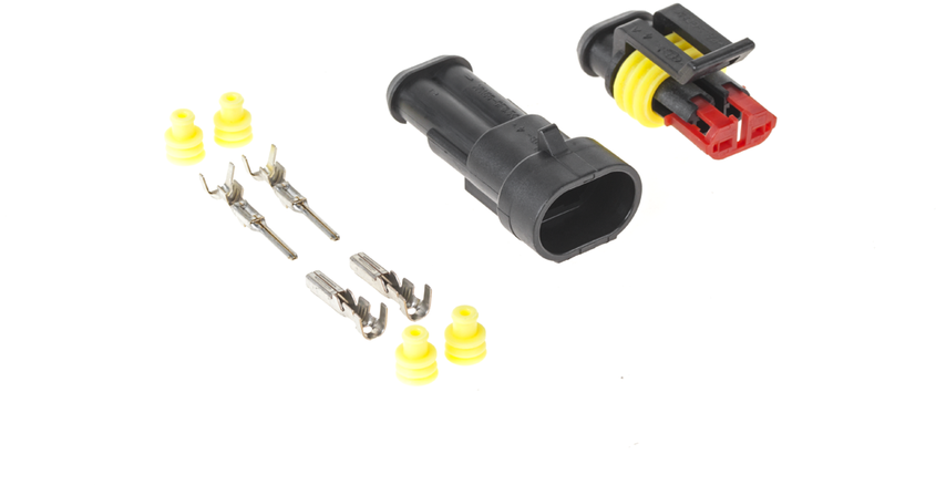 Oem Superseal 2-PIN jungtis pilna - kištukas + 2PIN lizdas
