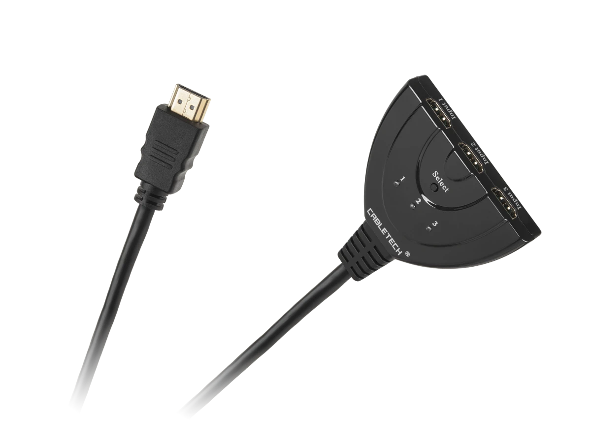 Złącze Oem HDMI jungiklio jungtis ant 1 išvesties / 2 įėjimų kabelio.