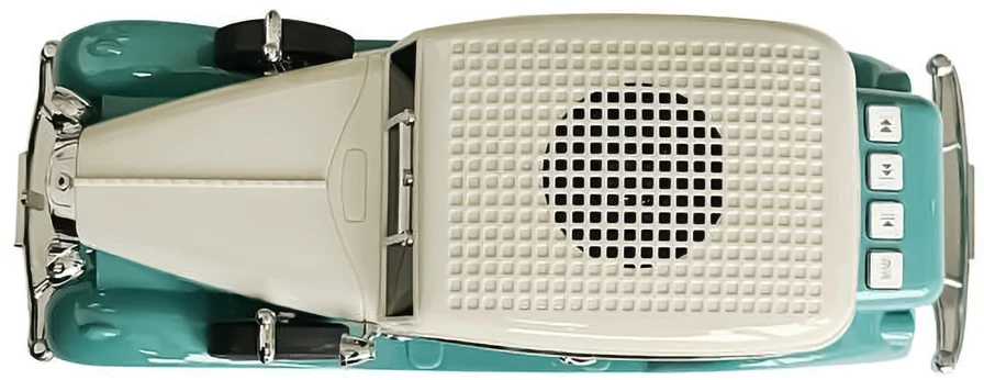 LTC Garsiakalbis bluetooth retro ws-1934 ,10w,radio fm,usb, tf,wyświetlacz led,akumulator 1500mah,szmaragdowo-balta