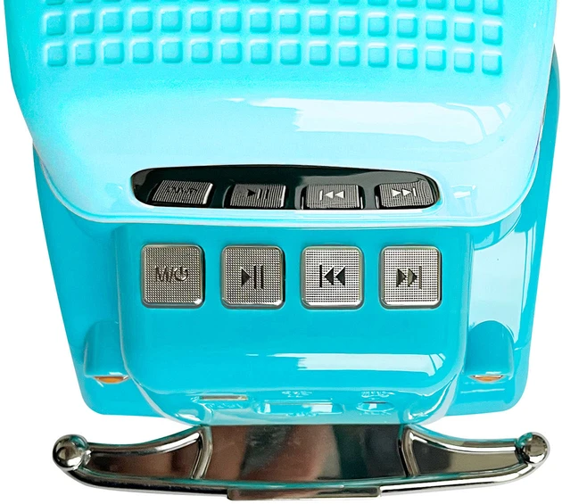 LTC Garsiakalbis bluetooth retro ws-1934 ,10w,radio fm,usb, tf,wyświetlacz led,akumulator 1500mah,mėlyna-balta