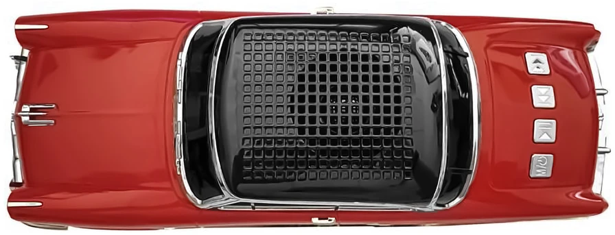 LTC Garsiakalbis bluetooth retro ws-1957 ,10w,radio fm,usb, tf,wyświetlacz led,akumulator 1500mah,raudona
