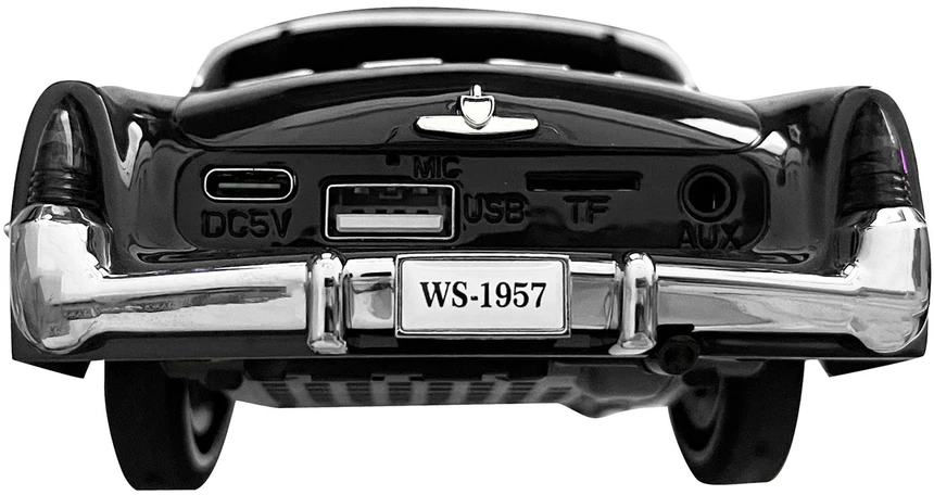 LTC Garsiakalbis bluetooth retro ws-1957 ,10w,radio fm,usb, tf,wyświetlacz led,akumulator 1500mah,juoda