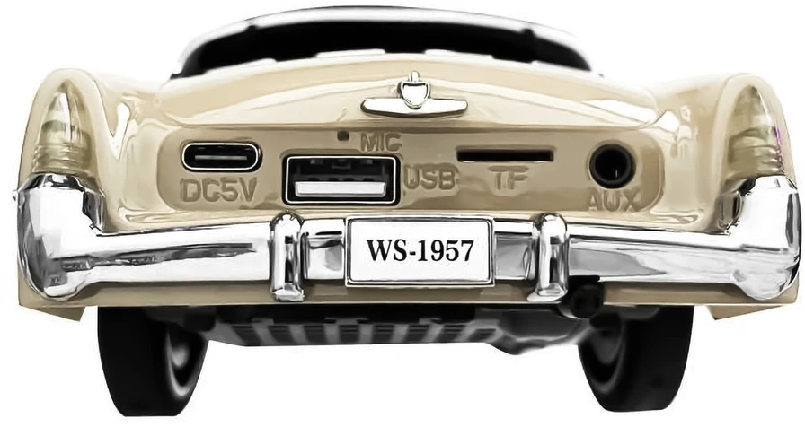 LTC Garsiakalbis bluetooth retro ws-1957 ,10w,radio fm,usb, tf,wyświetlacz led,akumulator 1500mah, balta