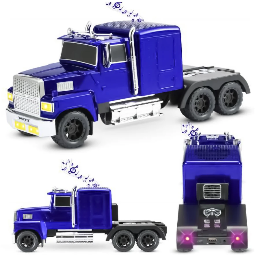 LTC Garsiakalbis bluetooth retro ws-570 truck,10w,radio fm,usb, tf,wyświetlacz led,akumulator 1500mah,mėlyna
