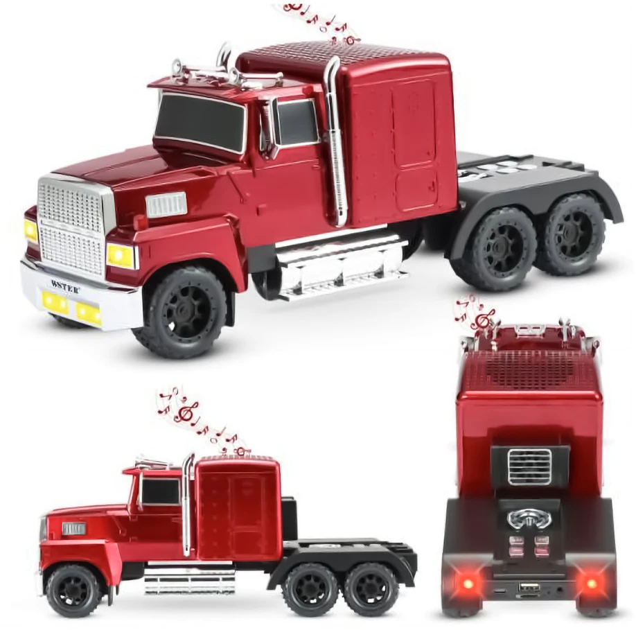 LTC Garsiakalbis bluetooth retro ws-570 truck,10w,radio fm,usb, tf,wyświetlacz led,akumulator 1500mah, raudona