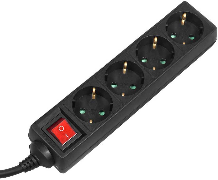 Maclean elektros juostelė, ilgintuvas, 4 lizdai, jungiklis, 3500W, 3m, vokiškas tipas, MCE196G