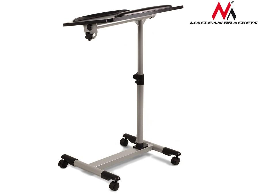 Maclean MC-671 Universal Portable Adjustable Nešiojamas kompiuteris Projektorius Desk Trolley Table